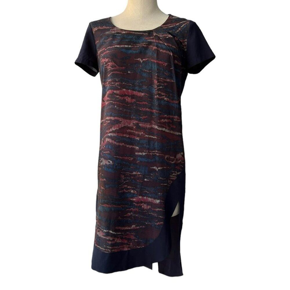 All Saints SPITALFIELDS Mini Abstract Print Lightweight Mini Dress Size 4